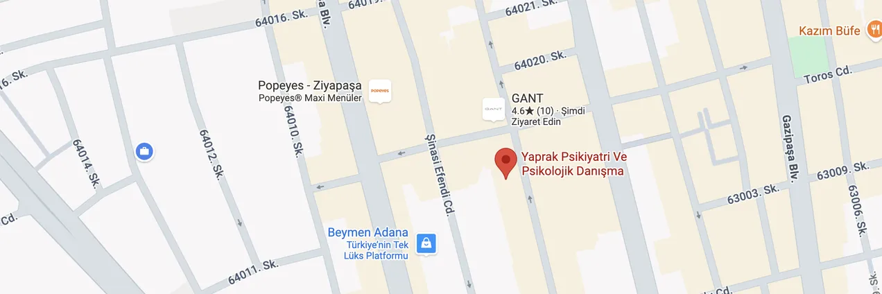 Kliniğin Google Haritalar'daki konumu